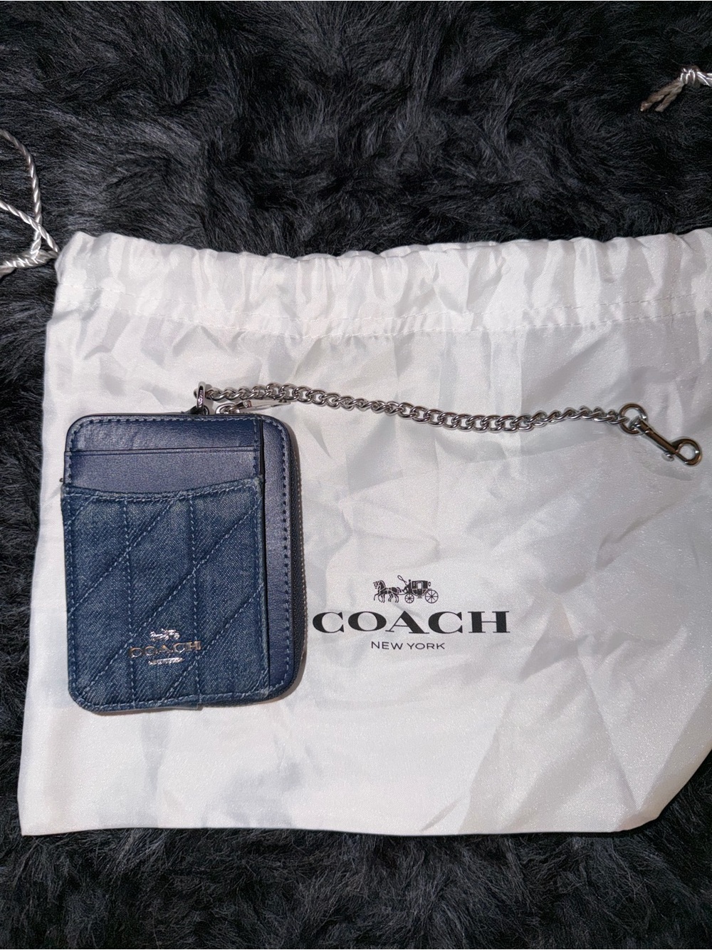 Coach ⢠Zip Card Case in signature denim